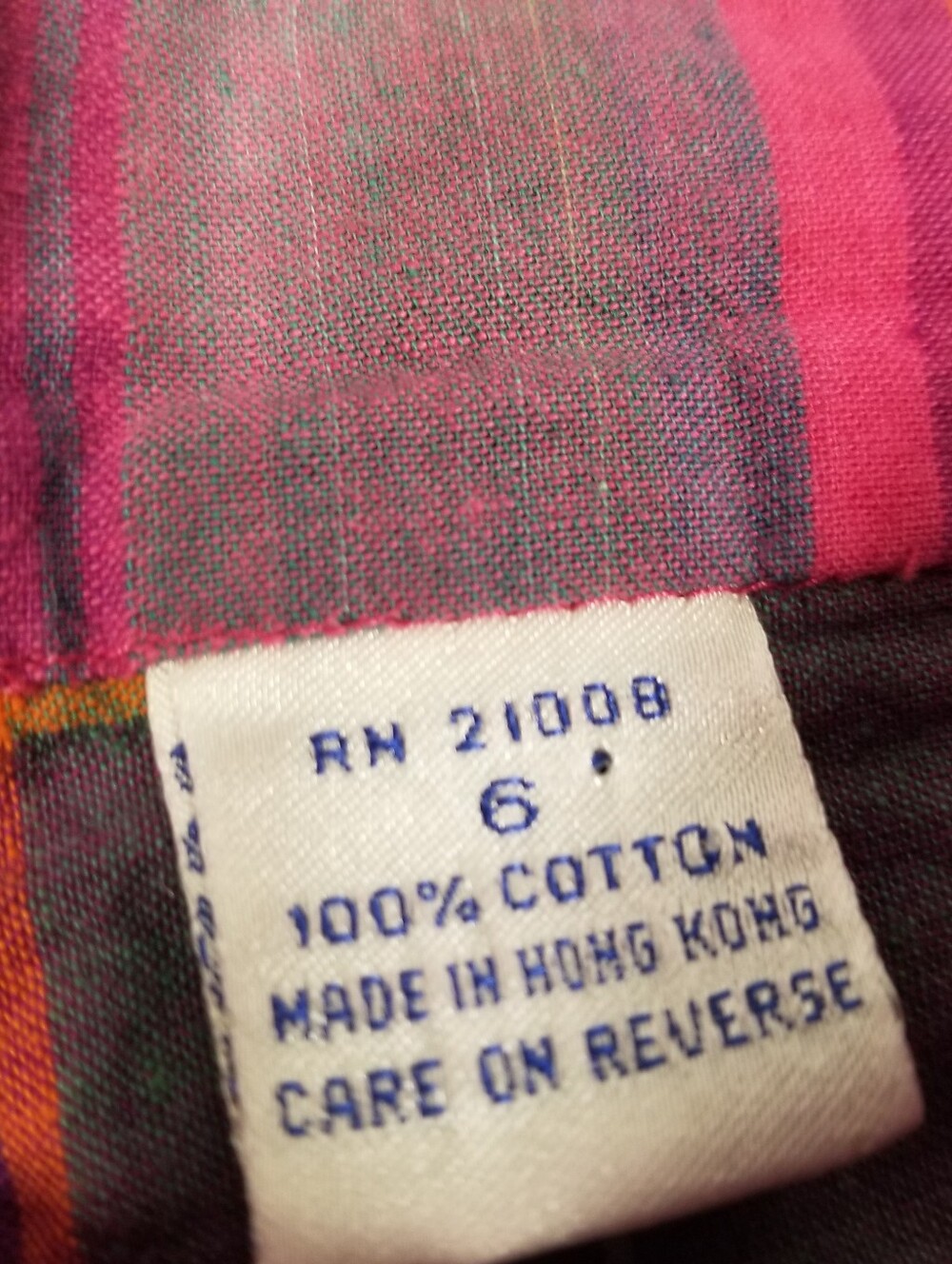 Vintage 80s Izod Lacoste Plaid Madras Cropped Barrel Leg Pants Womens Size 6 - Picture 3 of 8